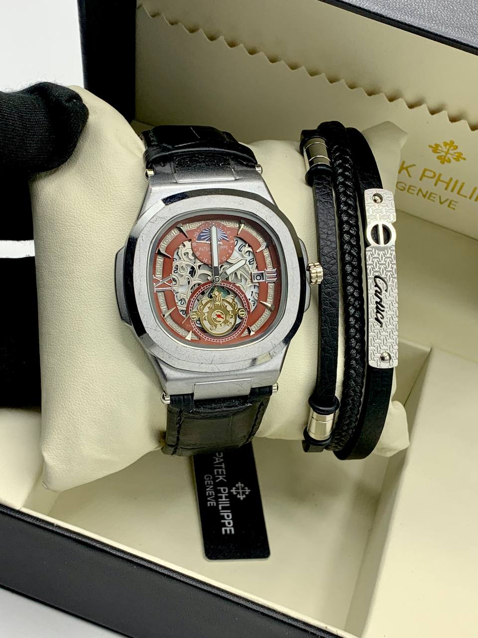Skeleton Tourbillon Style Watch Patek Philippe 1