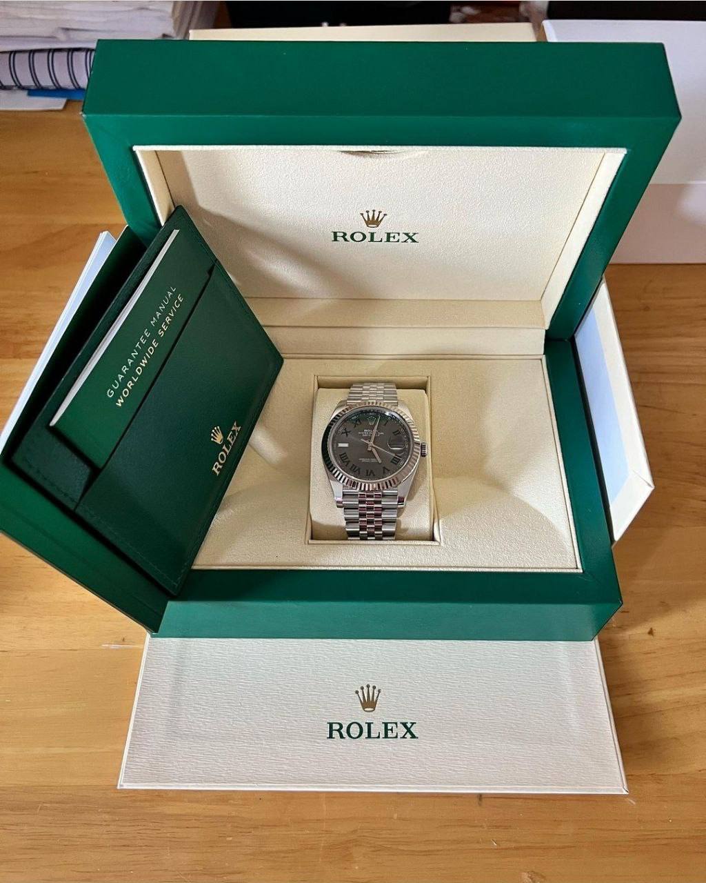 Rolex Datejust (Fluted Bezel, Jubilee Bracelet, Slate Roman Dial) 1