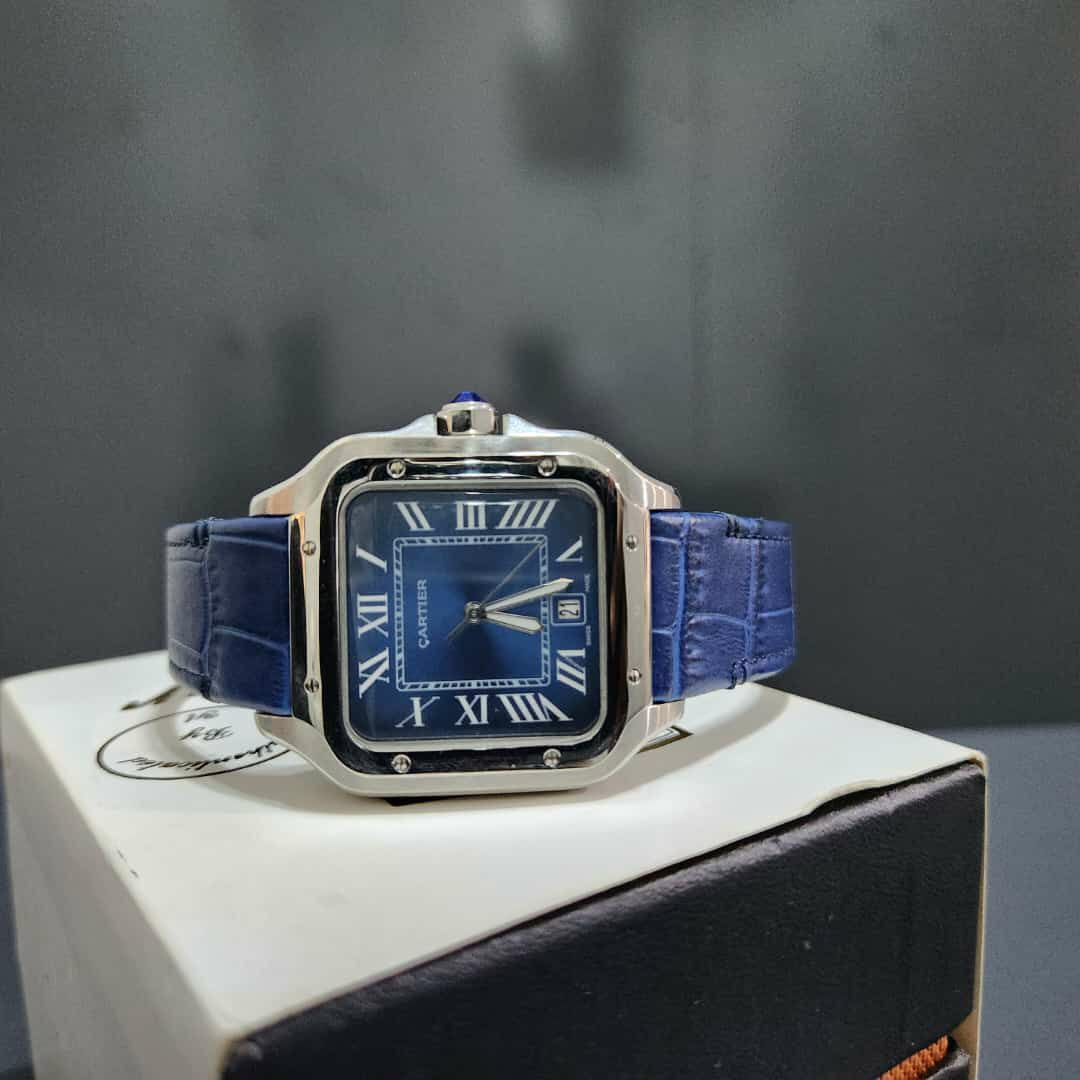 Cartier Santos (Blue Dial) 1
