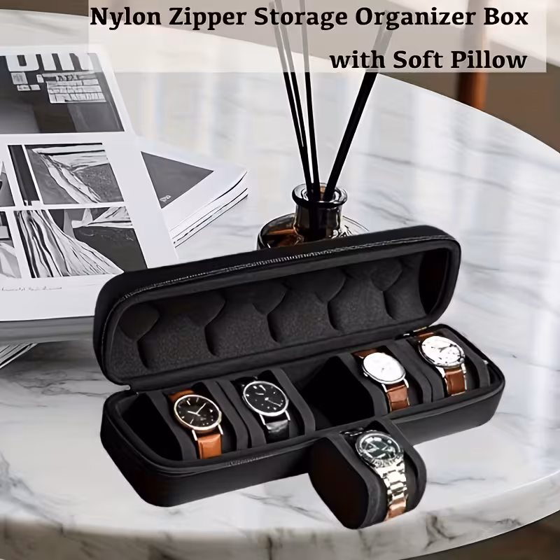 Elite 5-Slot Shockproof Watch Travel Case 2