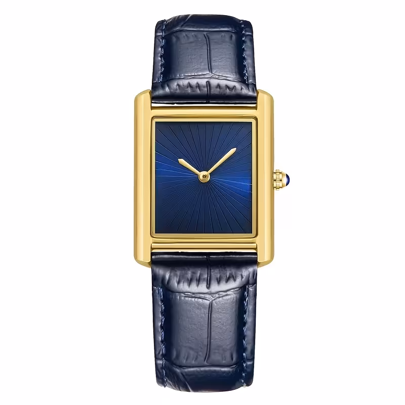 Classic Onyx Tank Timepiece – Gold & Black Edition 2