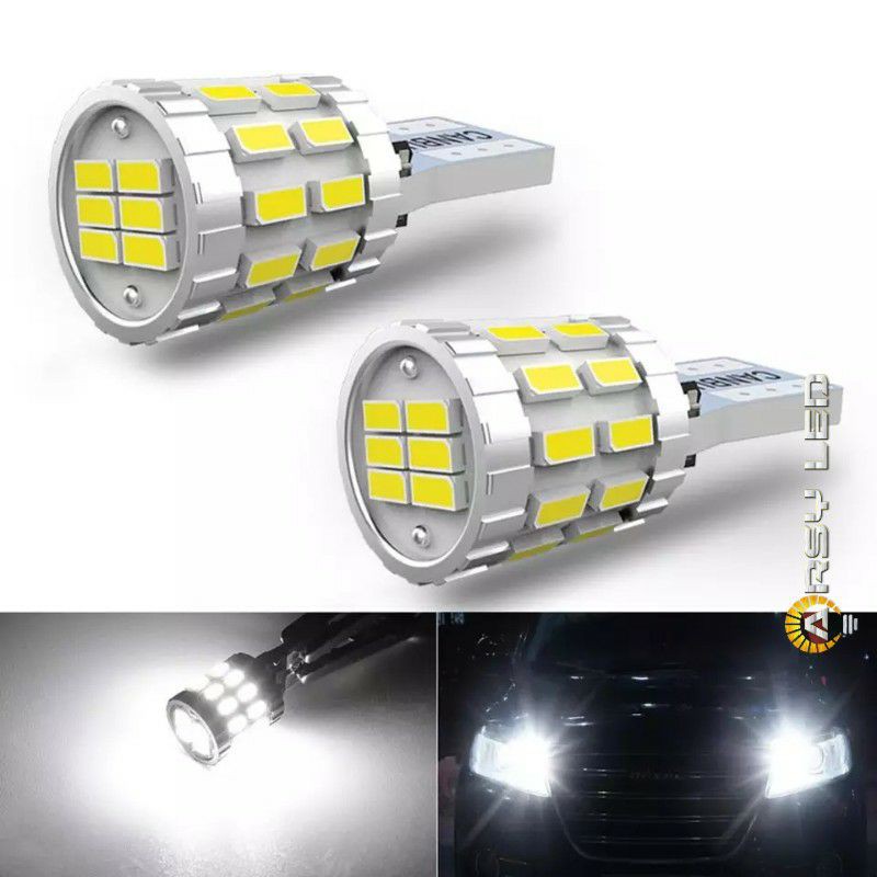 ARSYLED Lampu LED T10 Rotary 3014 30 Titik Luminescent CANBUS METAL Soket Senja Plat Motor Mobil