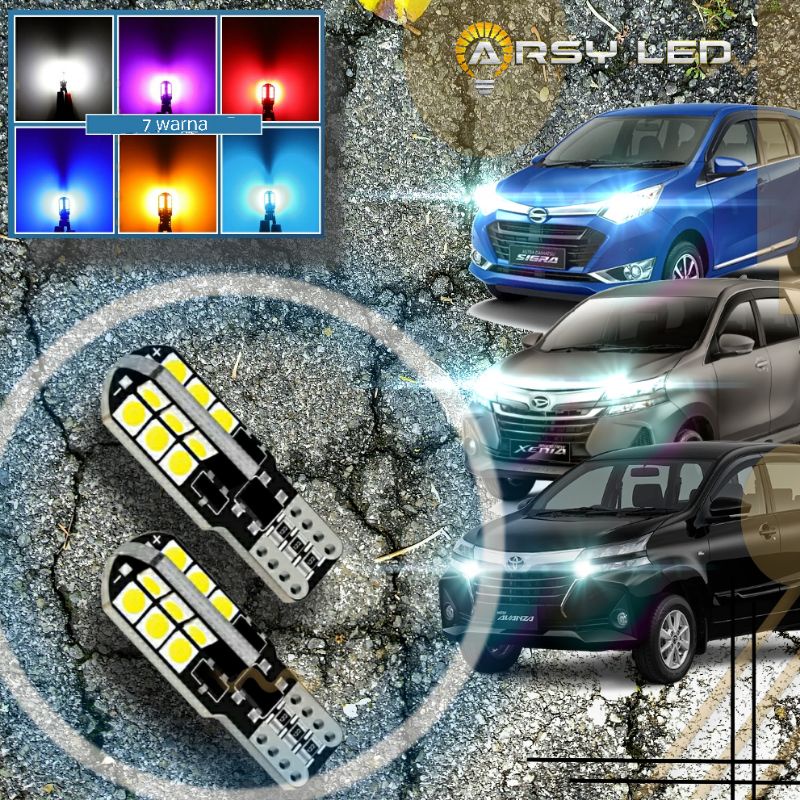 ARSYLED Lampu Senja LED Mobil T10 24 Arrow - Avanza Calya Sigra Innova old