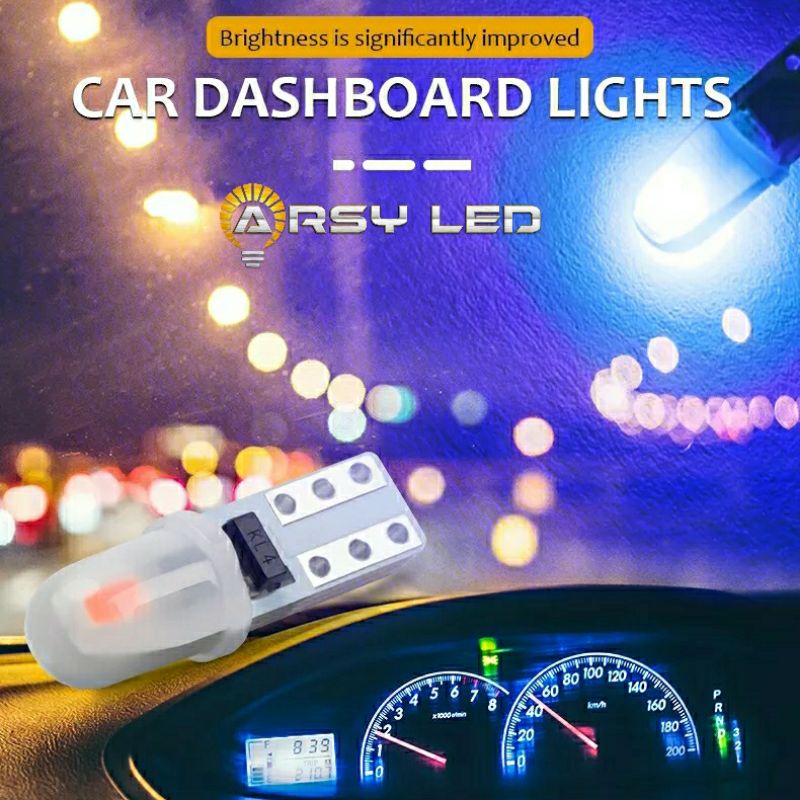Lampu Led T5 3014 N-CAP Metal soket Speedo Panel Dashboard Mobil Motor