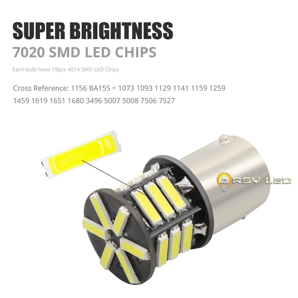 ARSY LED lampu mundur mobil Innova old avanza xenia kijang panther ba15s p21w 21 TITIK PUTIH