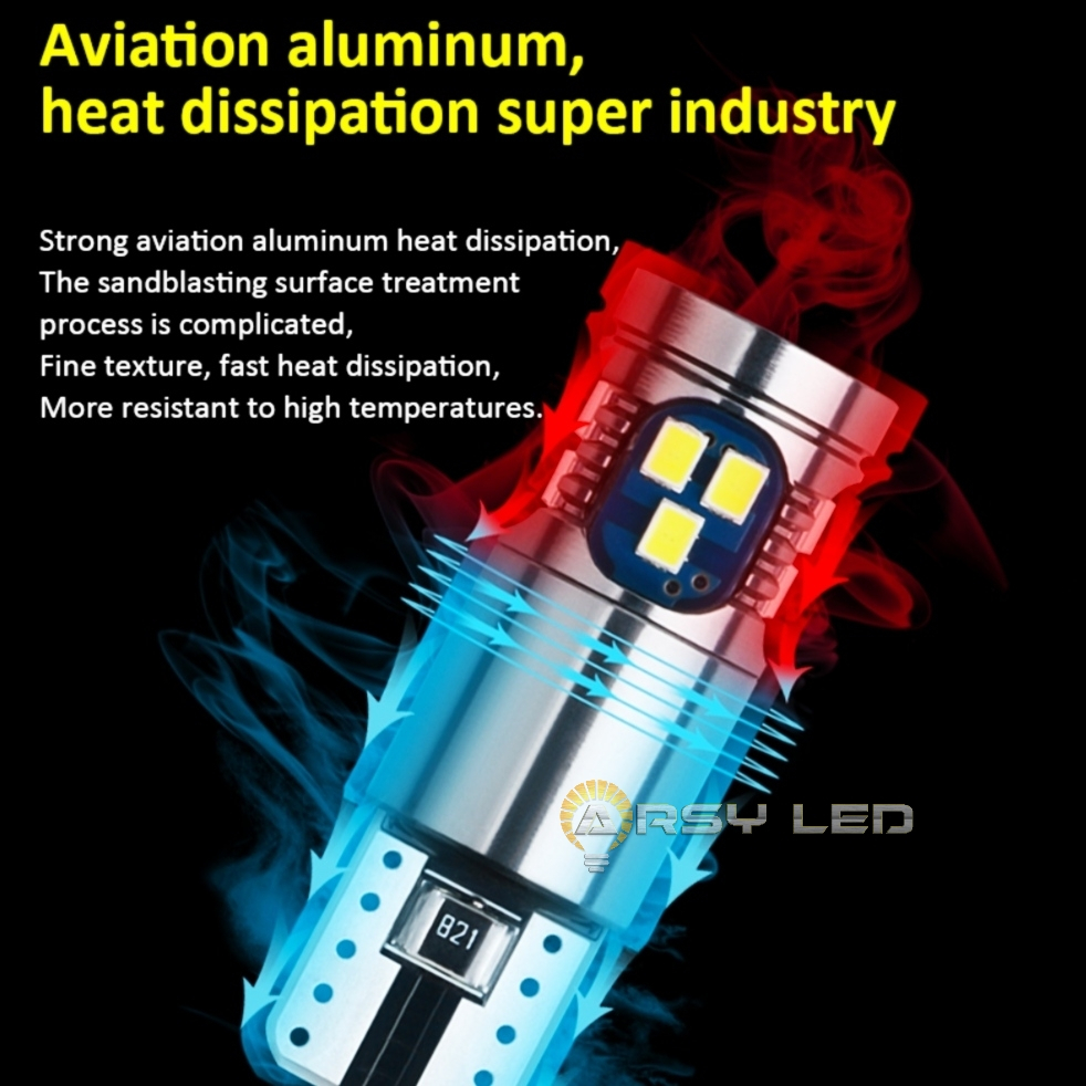 ARSYLED Lampu LED Mundur Toyota Fortuner Super Terang Atomic W16W