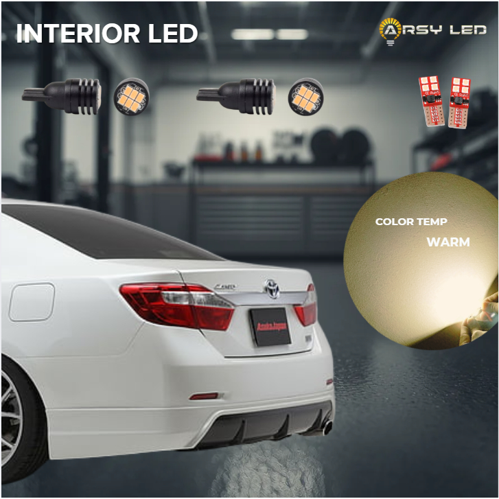 Lampu Plafon Kabin Pintu Mobil Toyota Camry XV50 2012 sd 2018 LED Paket isi 4 Super Bright