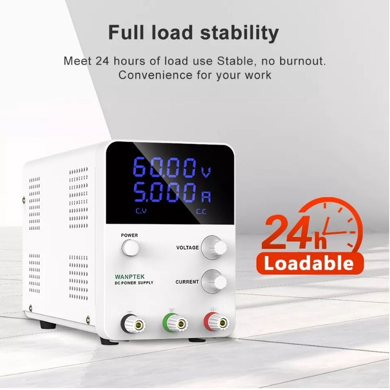 Power Supply Digital LED WANPTEK GPS305D GPS605D Adaptor 5A 30V 60V