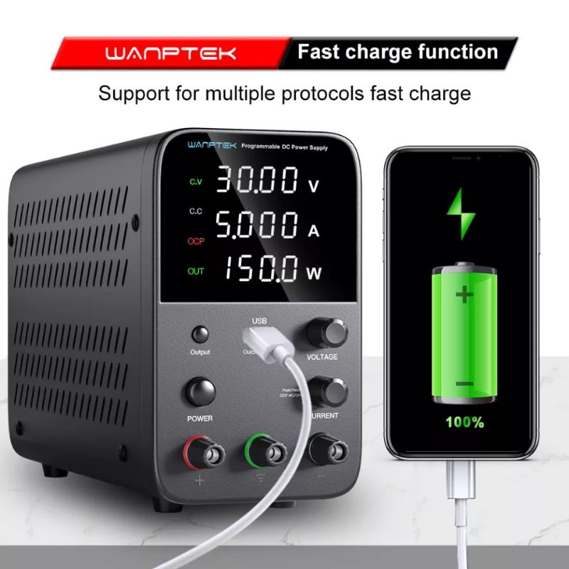 Power Supply Digital LED WANPTEK WPS305H WPS605H Adaptor 5A 30V 60V