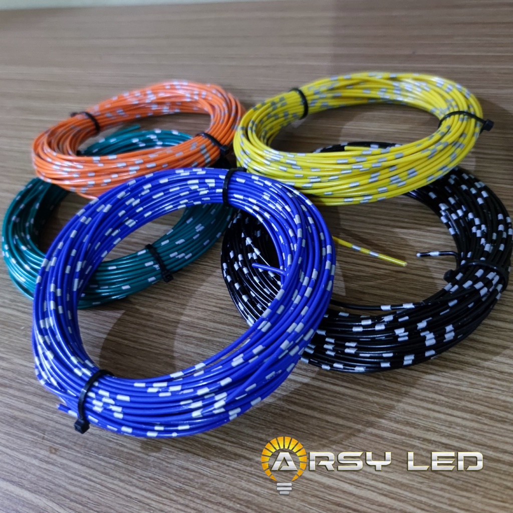 5 Meter - Kabel Bintik Jepang 0.5mm Serabut Tembaga Kelistrikan Body Mobil Motor