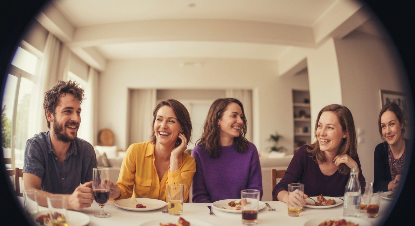 Editorial sketch of computer chips divided between Western and Chinese sides, representing the bifurcation of AI hardware supply chains as DeepSeek grants Huawei exclusive early access