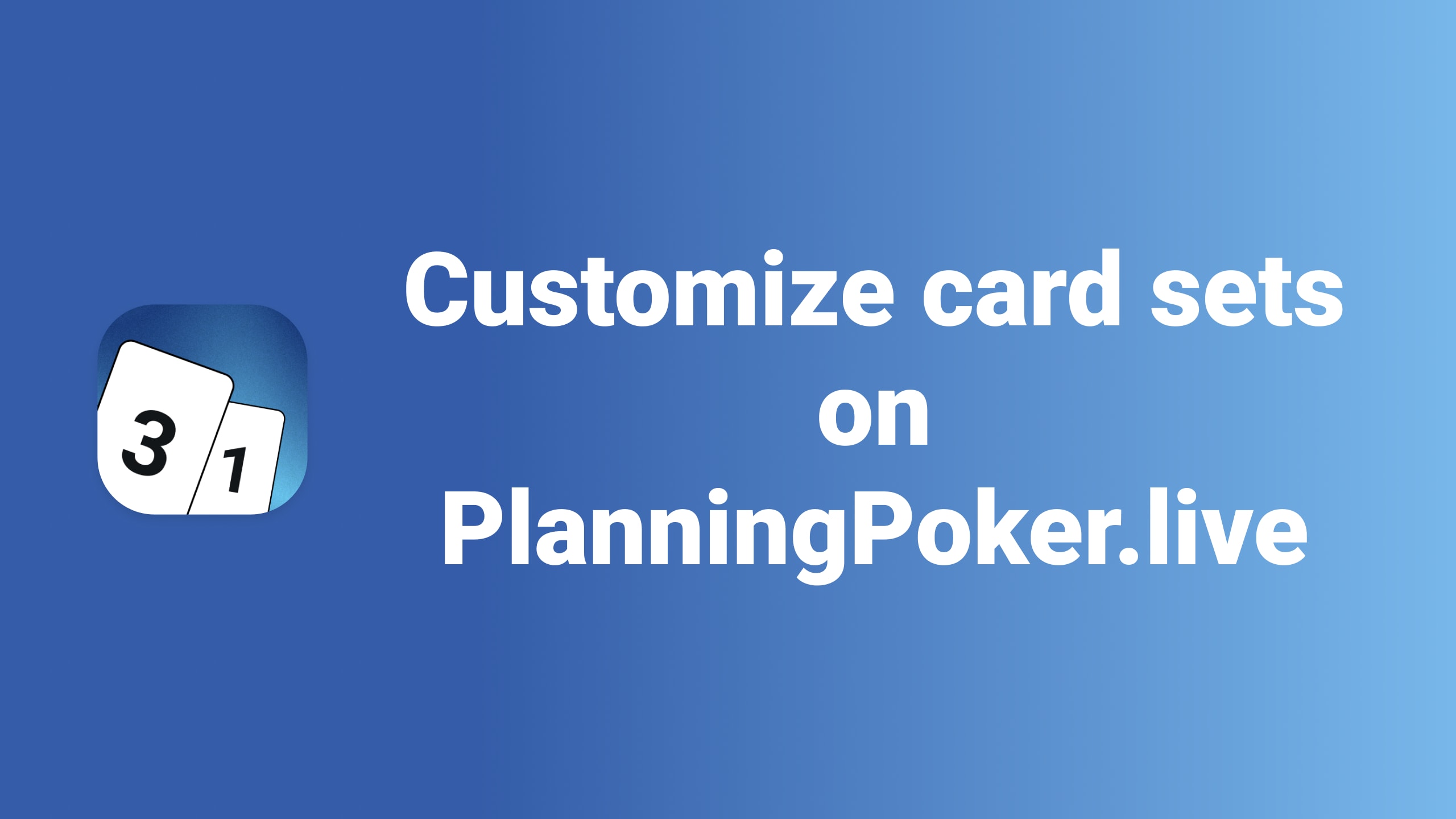 Video thumbnail image showing different card sets in PlanningPoker.live