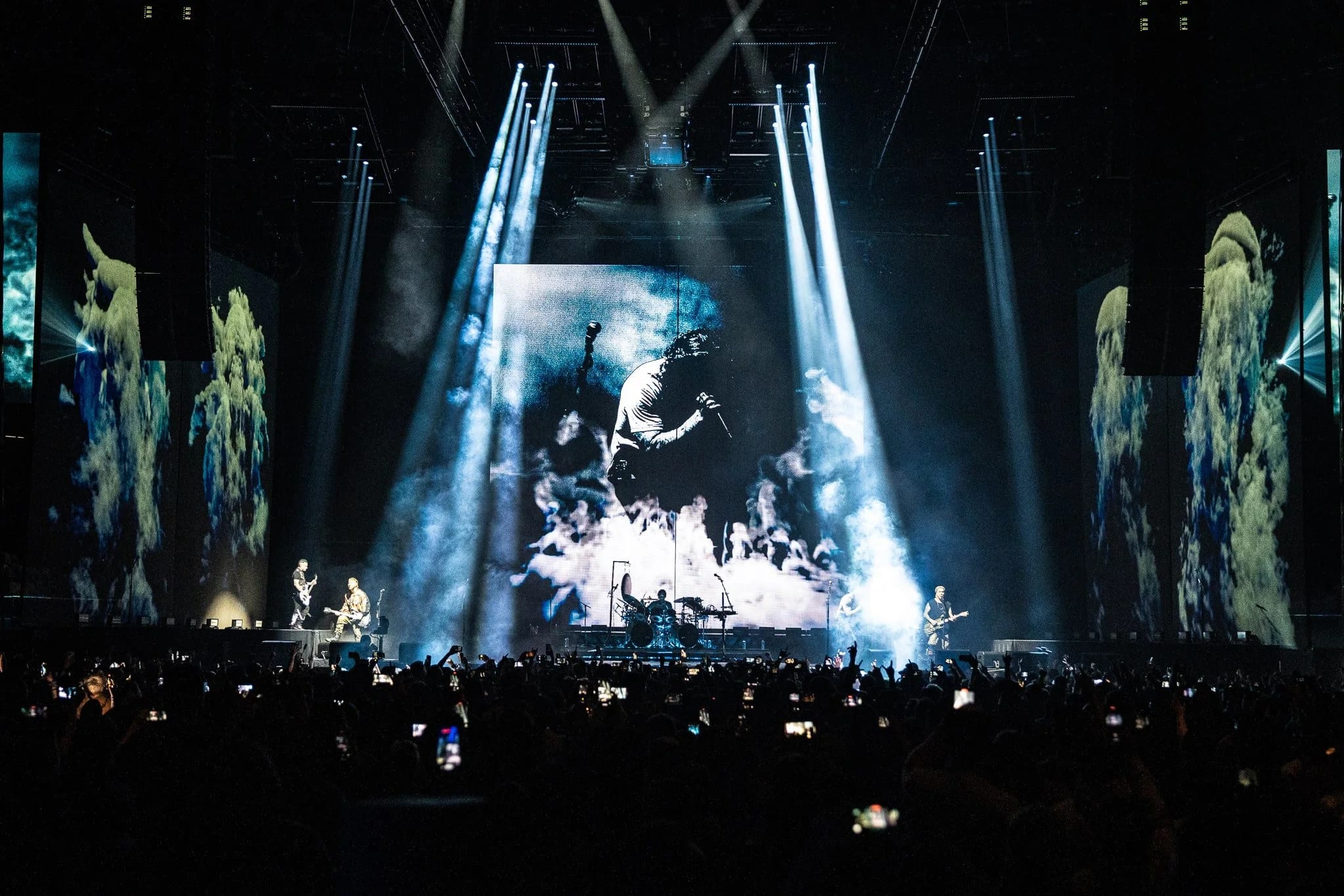 Avenged Sevenfold tour stage visuals by Comix