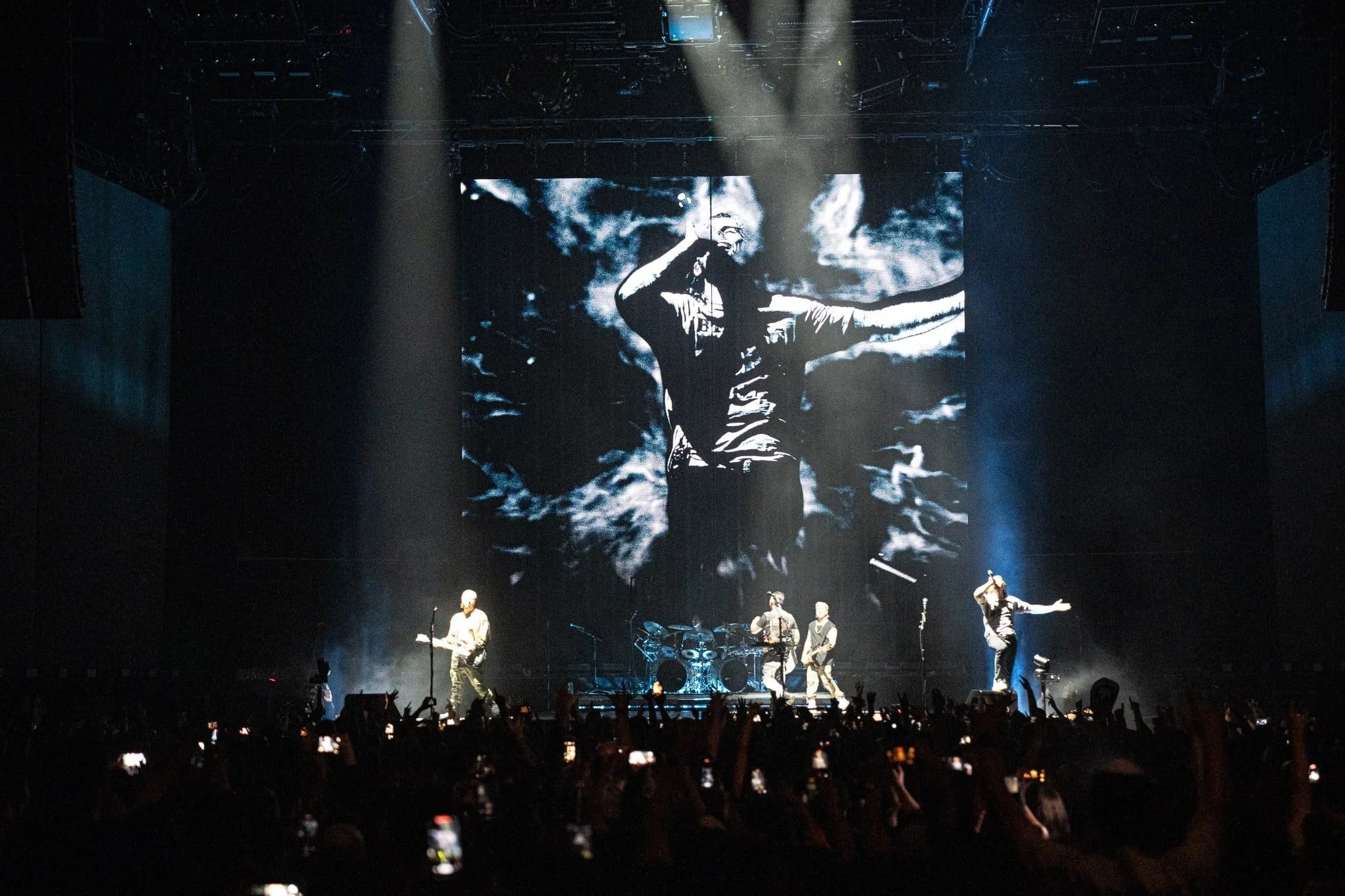 Avenged Sevenfold tour stage visuals by Comix