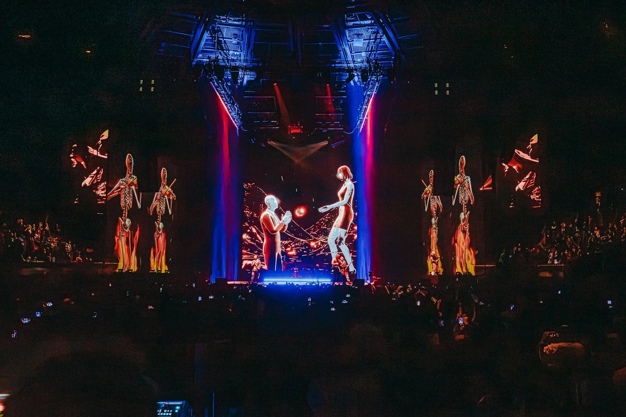 Avenged Sevenfold tour stage visuals by Comix