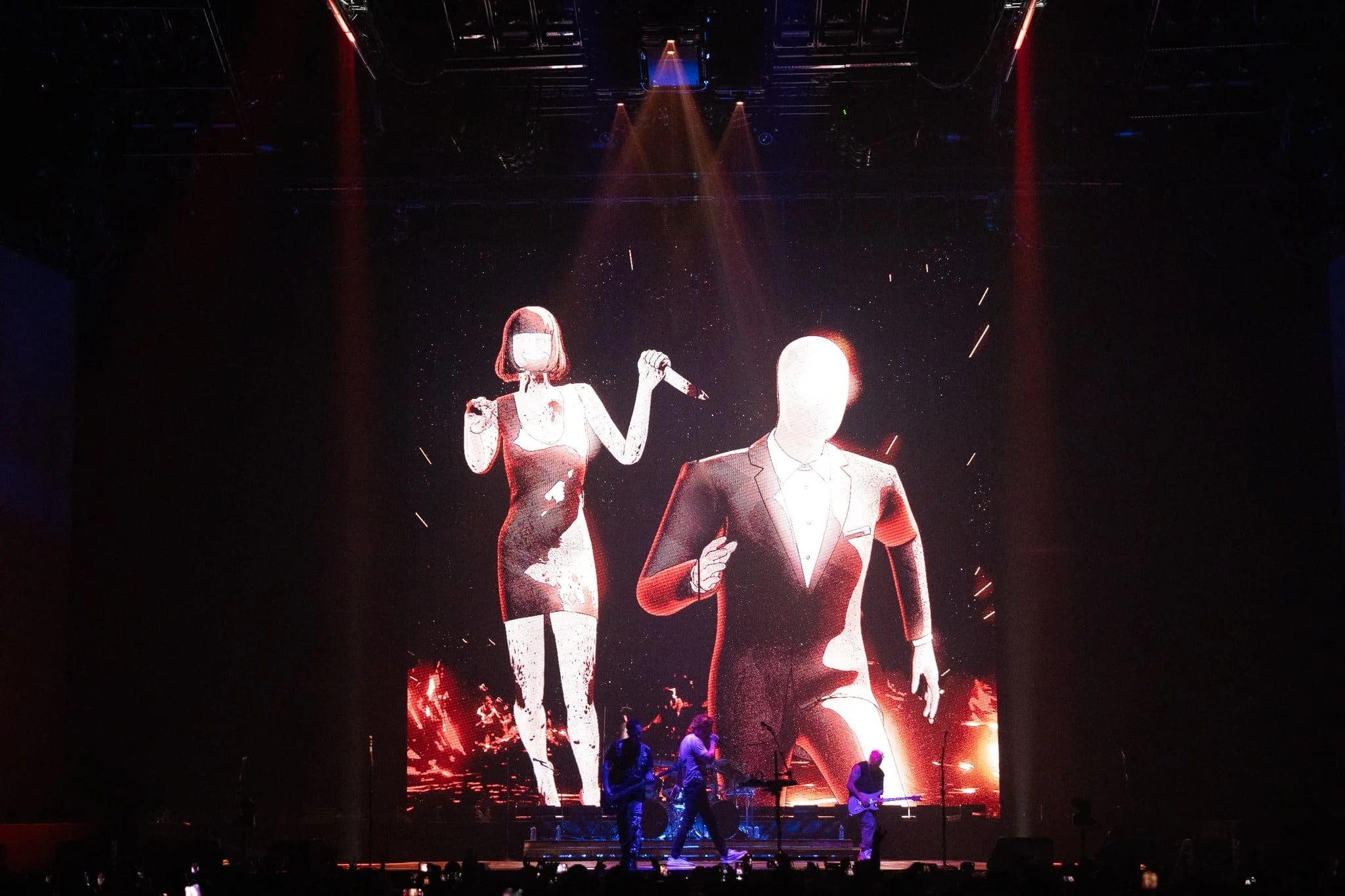 Avenged Sevenfold tour stage visuals by Comix