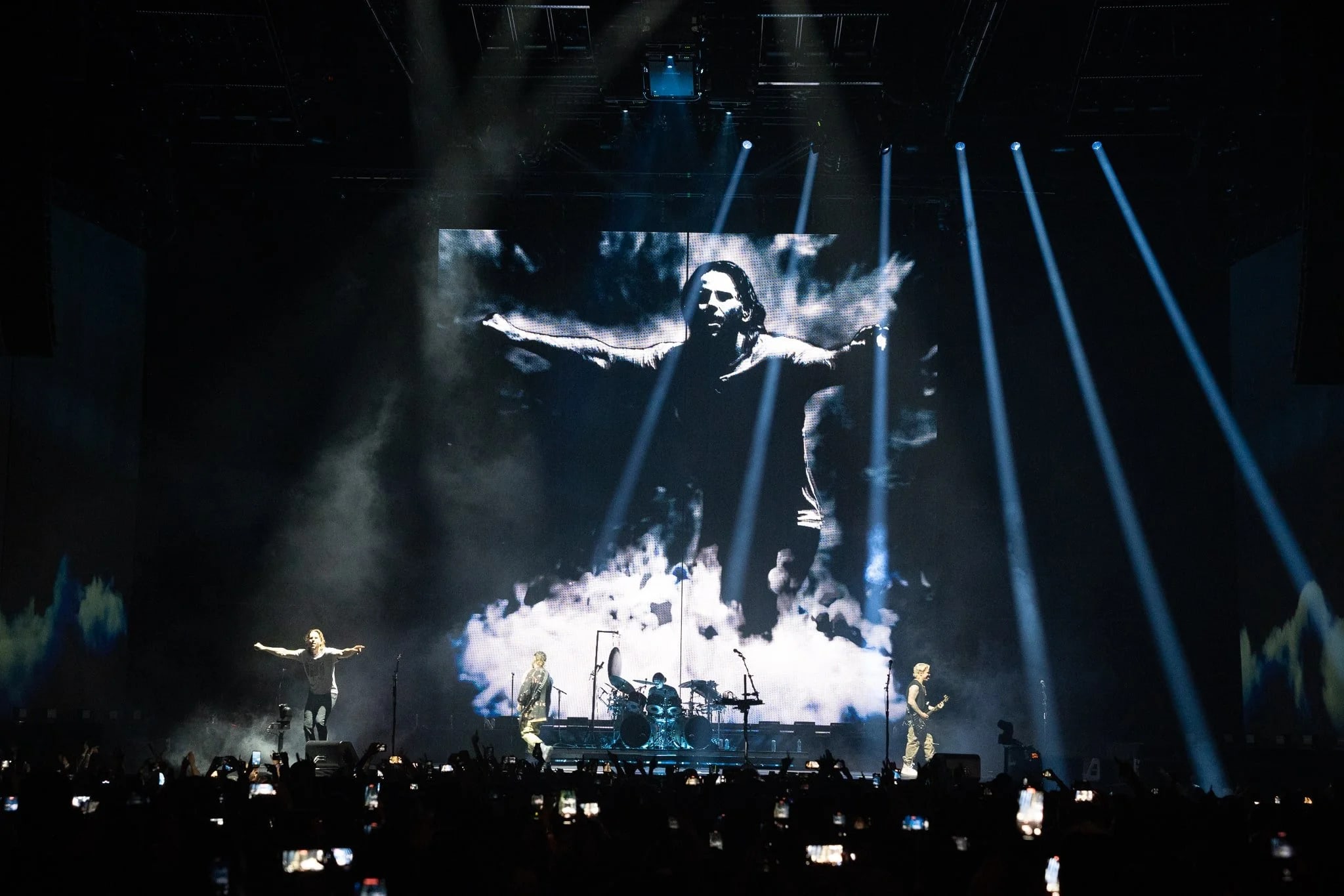 Avenged Sevenfold tour stage visuals by Comix