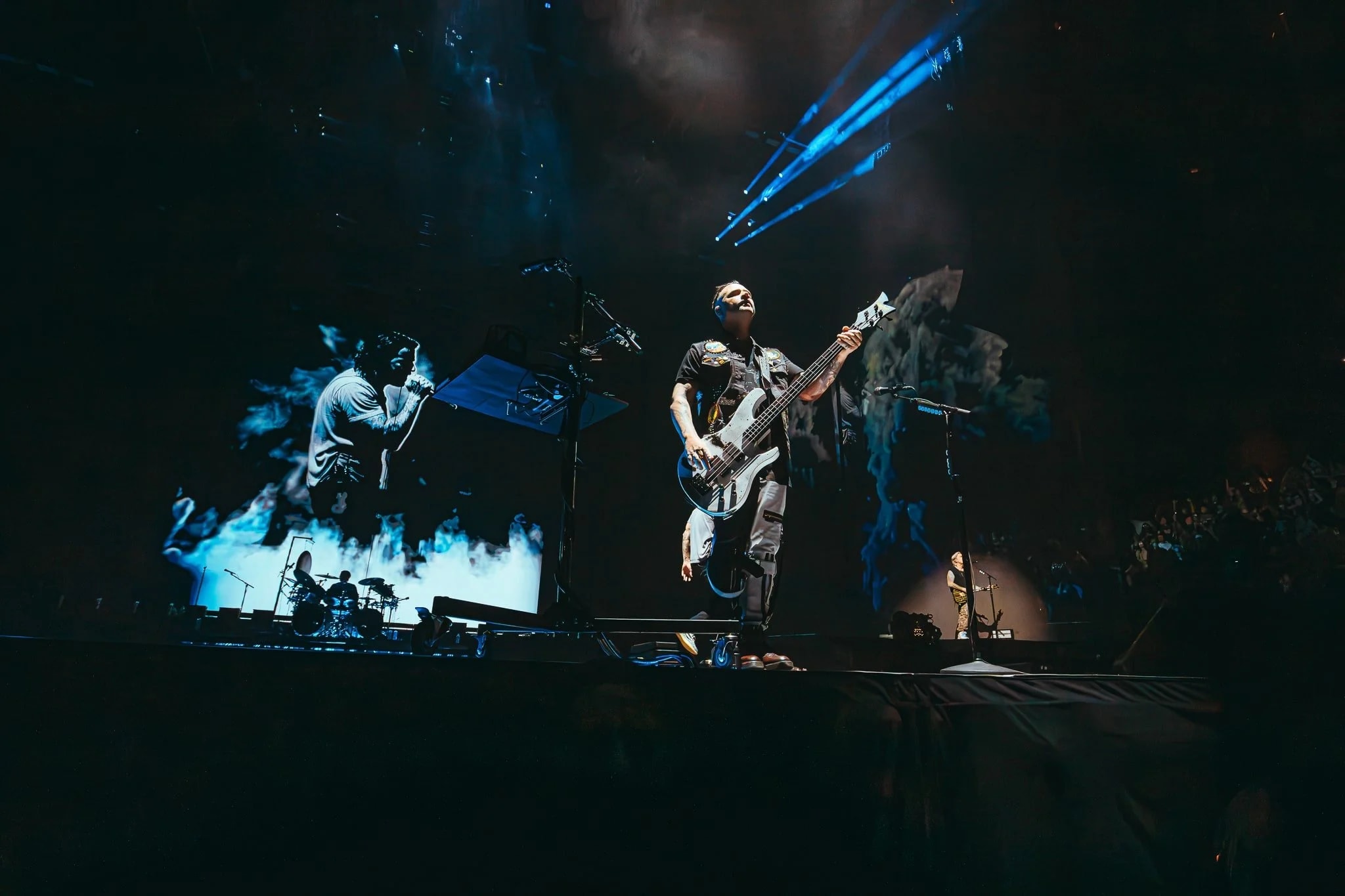 Avenged Sevenfold tour stage visuals by Comix