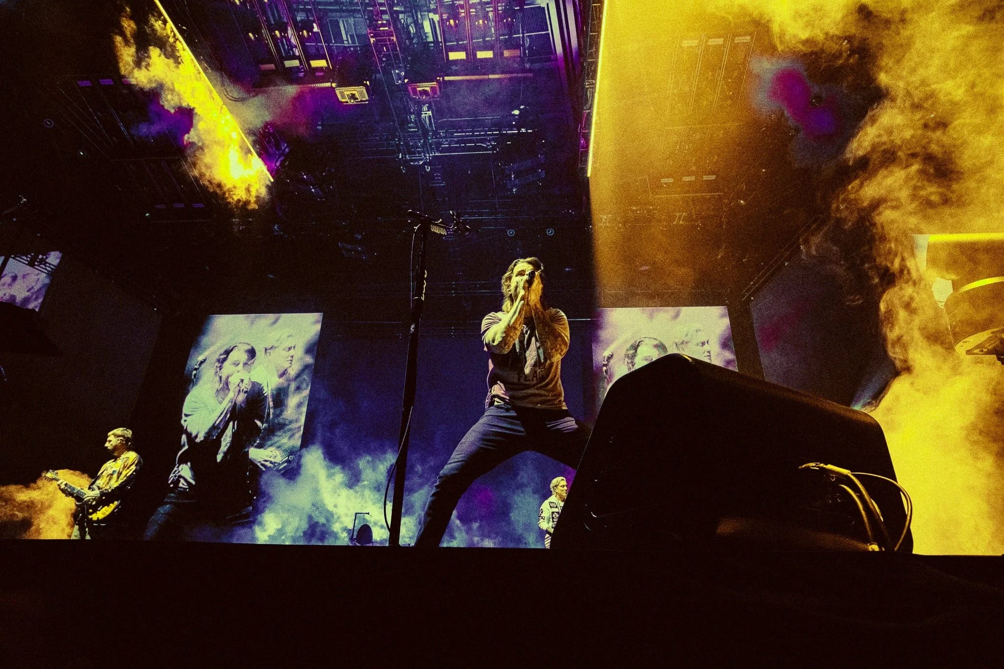 Avenged Sevenfold tour stage visuals by Comix