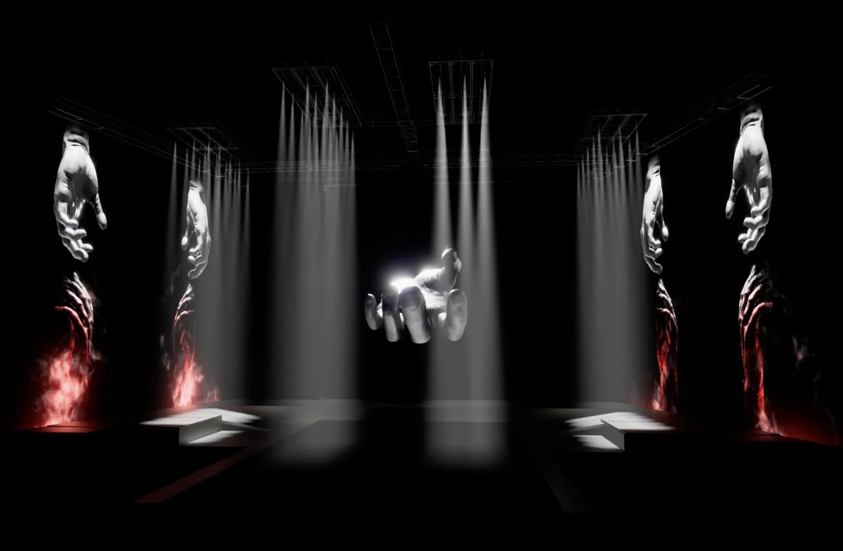 Avenged Sevenfold tour stage visuals by Comix