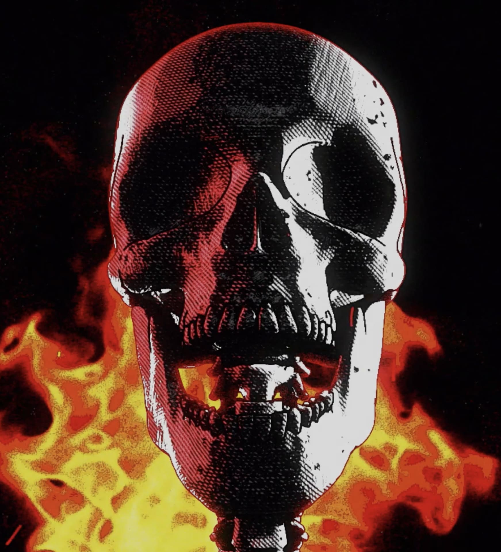 Avenged Sevenfold tour stage visuals by Comix