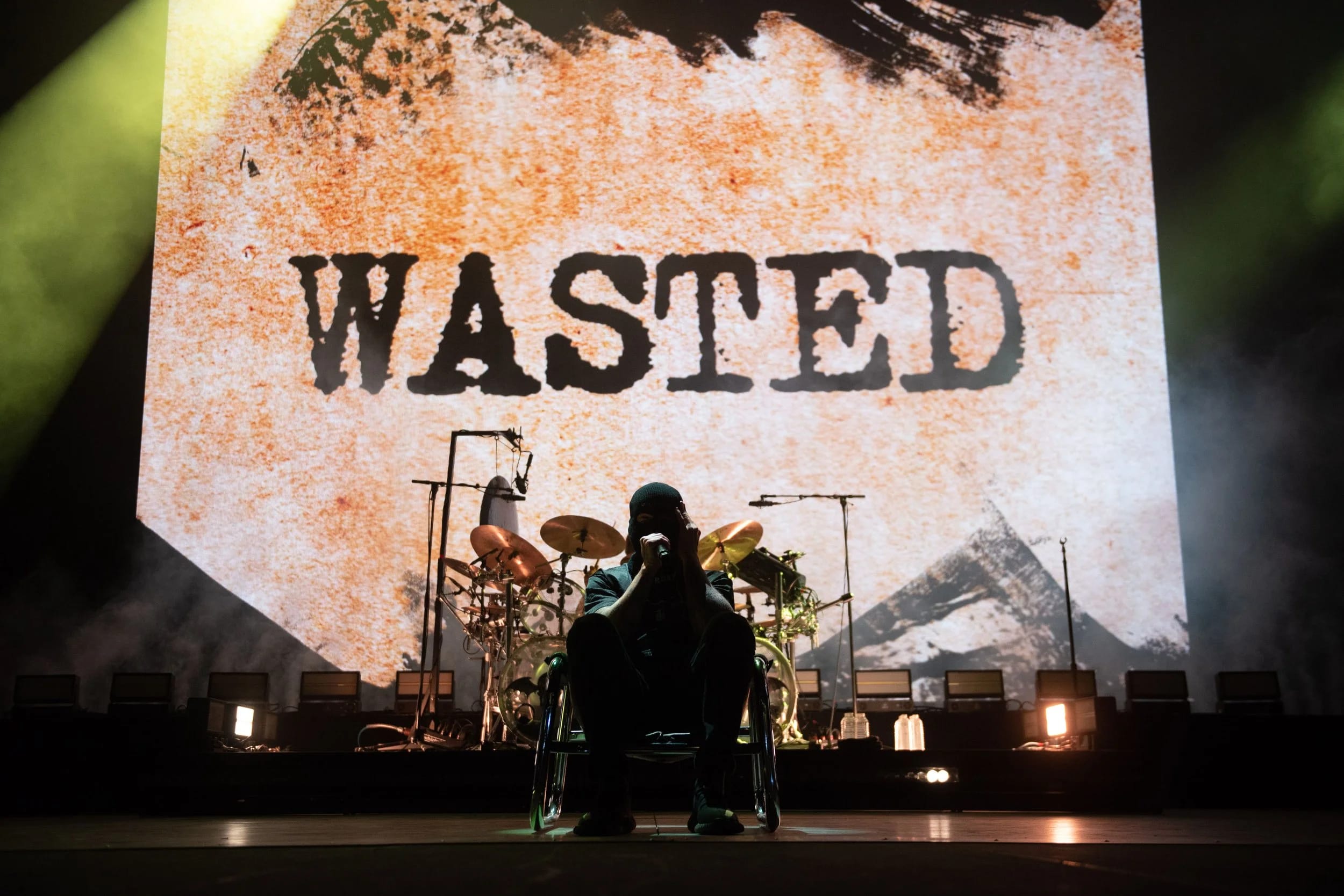 Avenged Sevenfold tour stage visuals by Comix