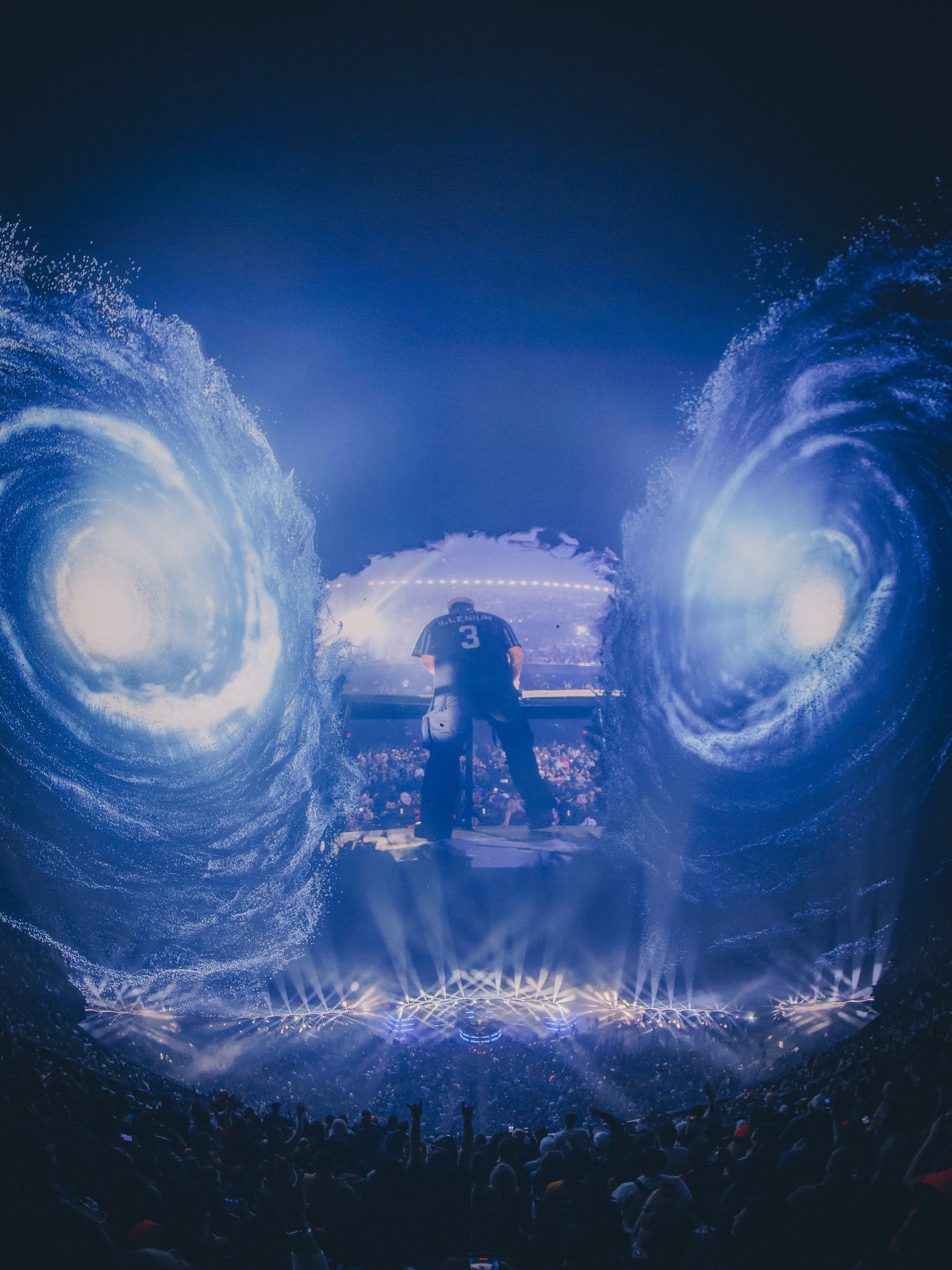 Illenium Sphere Las Vegas show visuals by Comix