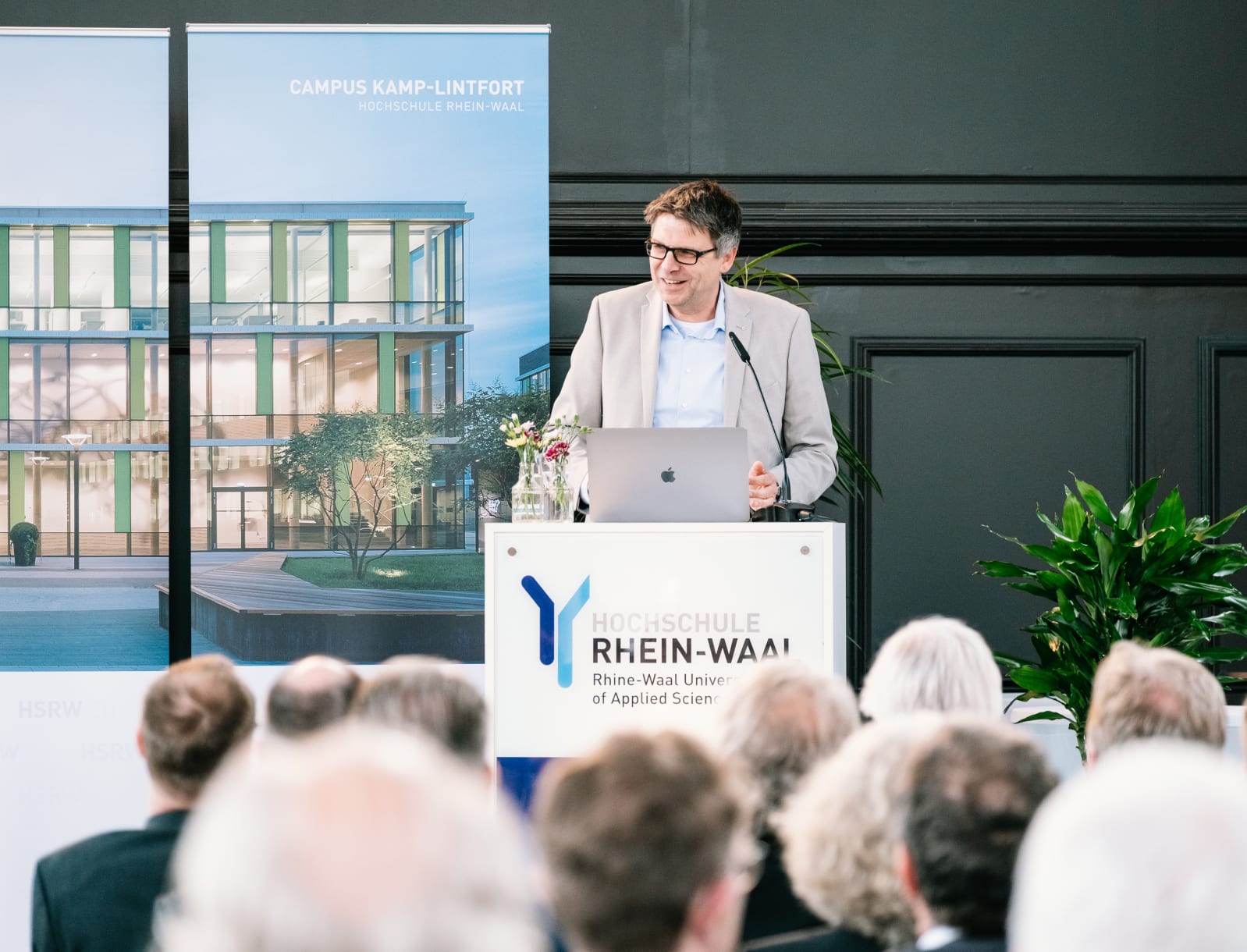 Schnappschuss des 15-jährigen Jubiläums der Hochschule Rhein-Waal