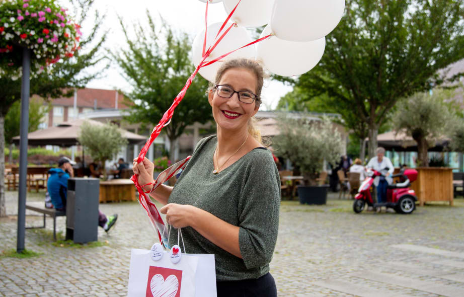 Schnappschuss der Innenstadt-Aktion Von Herzen Kamp-Lintfort