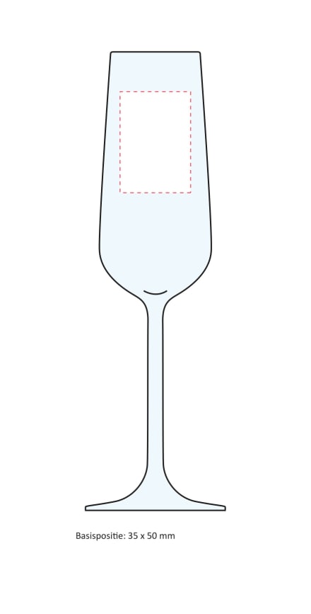Lijntekening Allegra Champagneflute 20 cl.