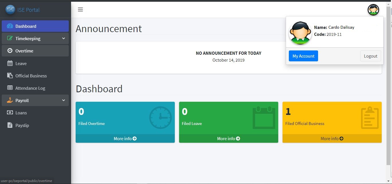ESS Portal