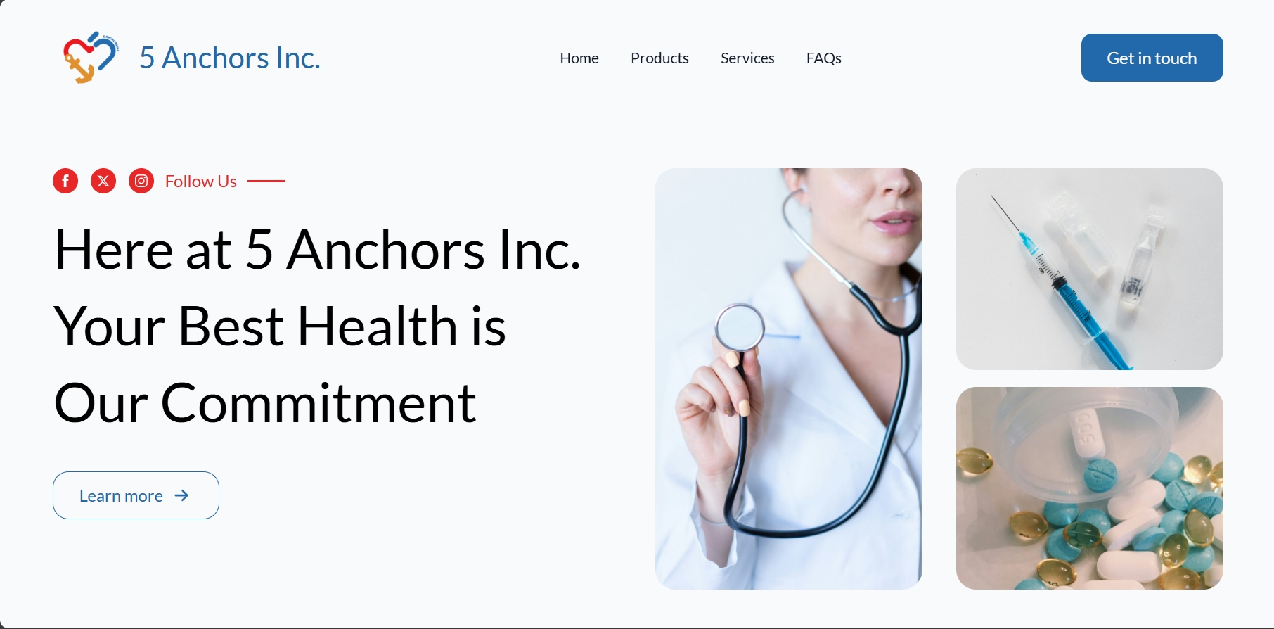 5 Anchors Inc Website