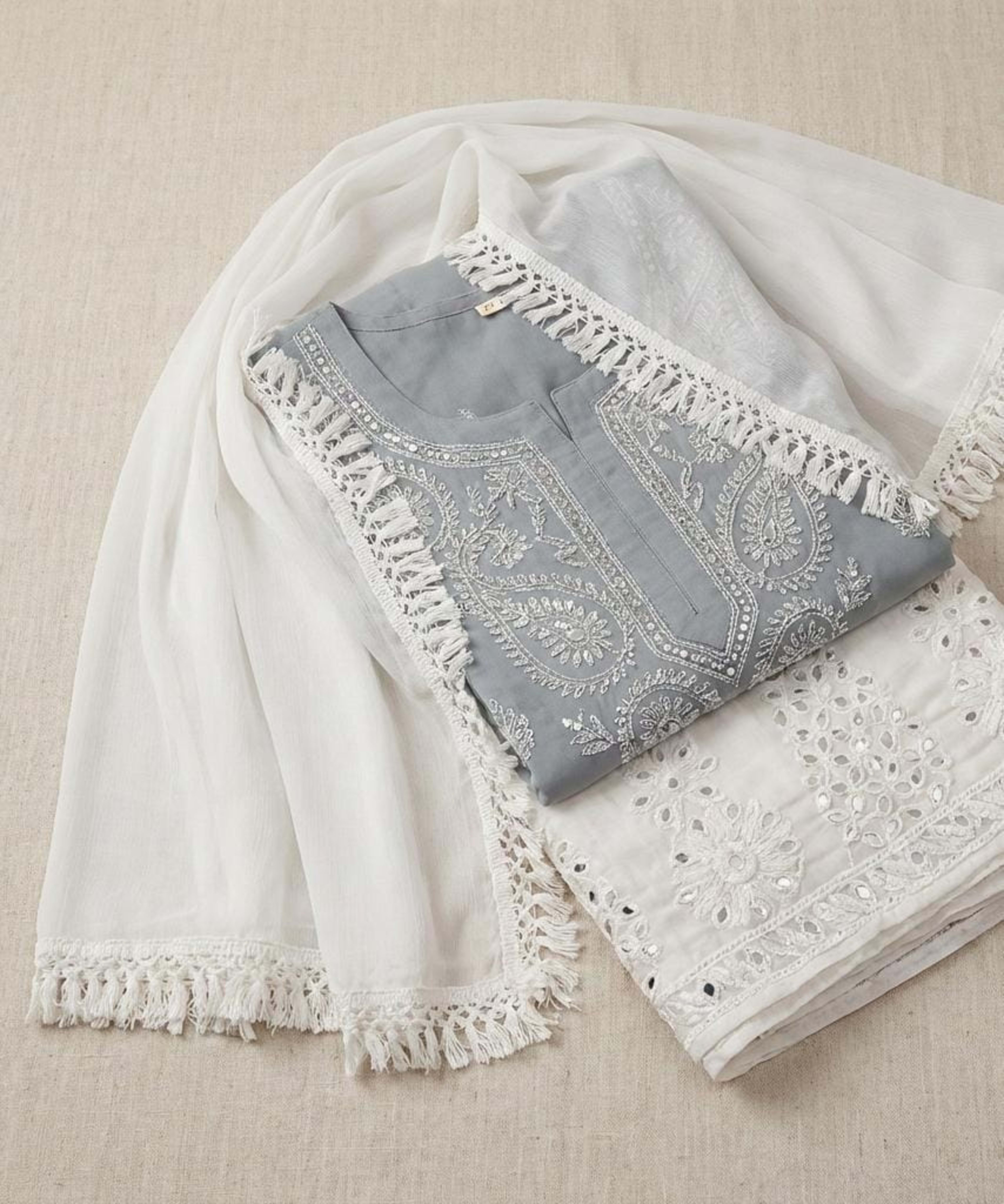 NIGHAT COLLECTION Lucknowi Chikankari - Full view 2