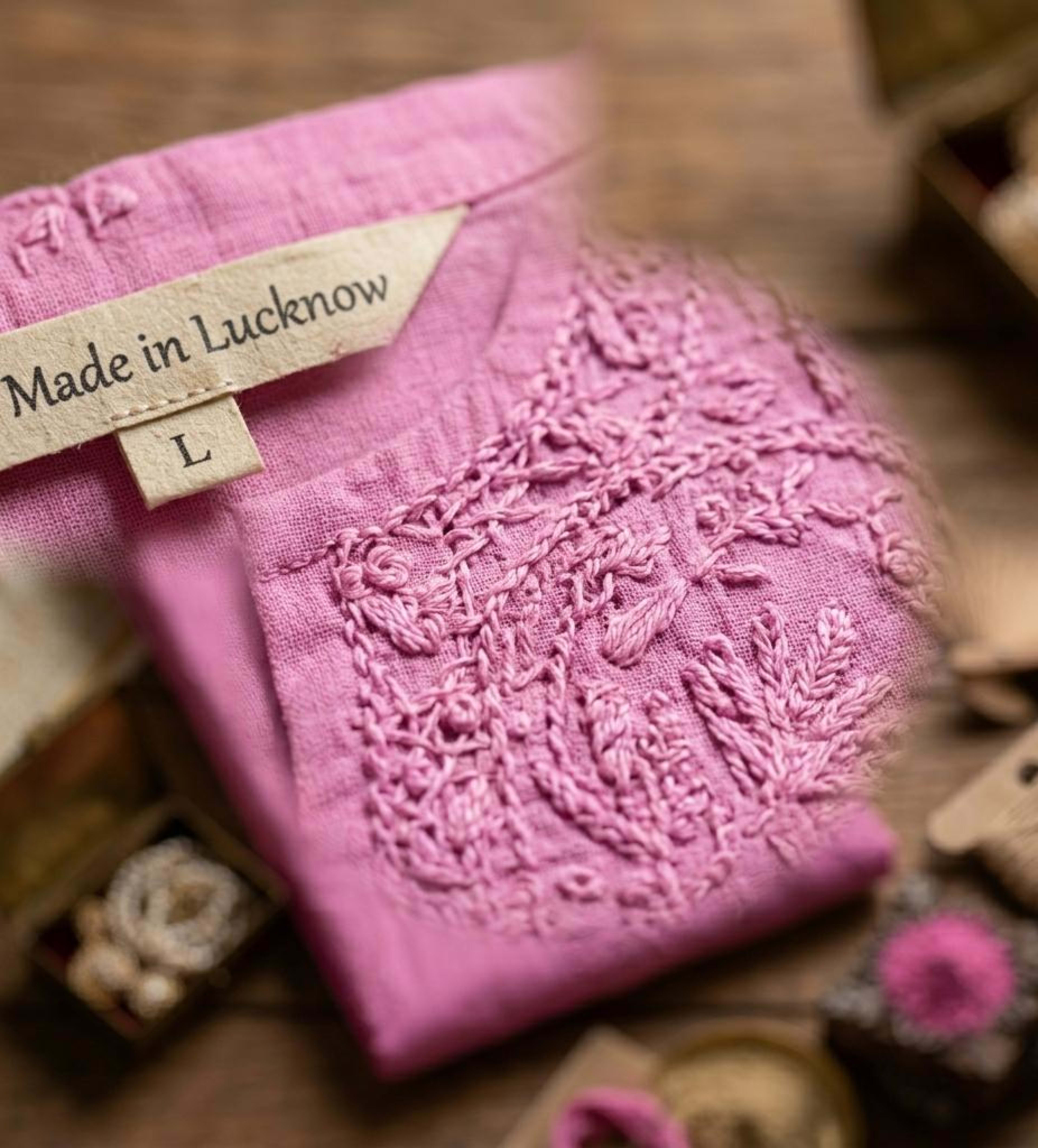 Royal Rayon Handcrafted Chikankari Set Lucknowi Chikankari - Full view 2