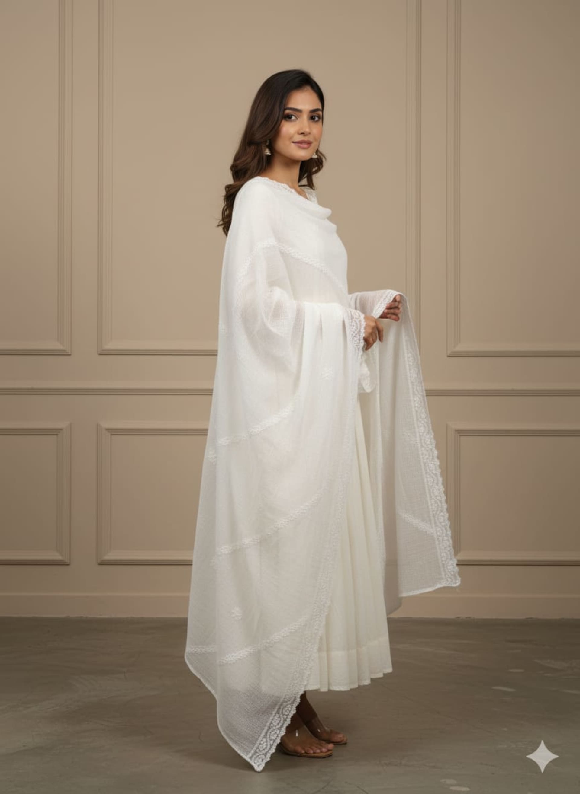CHIKANKARI Dupatta Collection - Authentic Lucknowi Chikankari