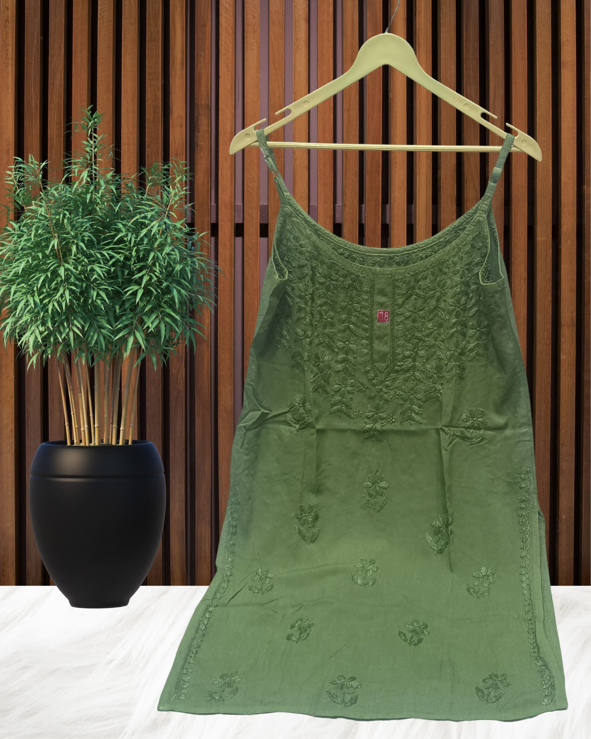 HOOR CHIKANKARI NOODLE TOP Lucknowi Chikankari - Full view 5