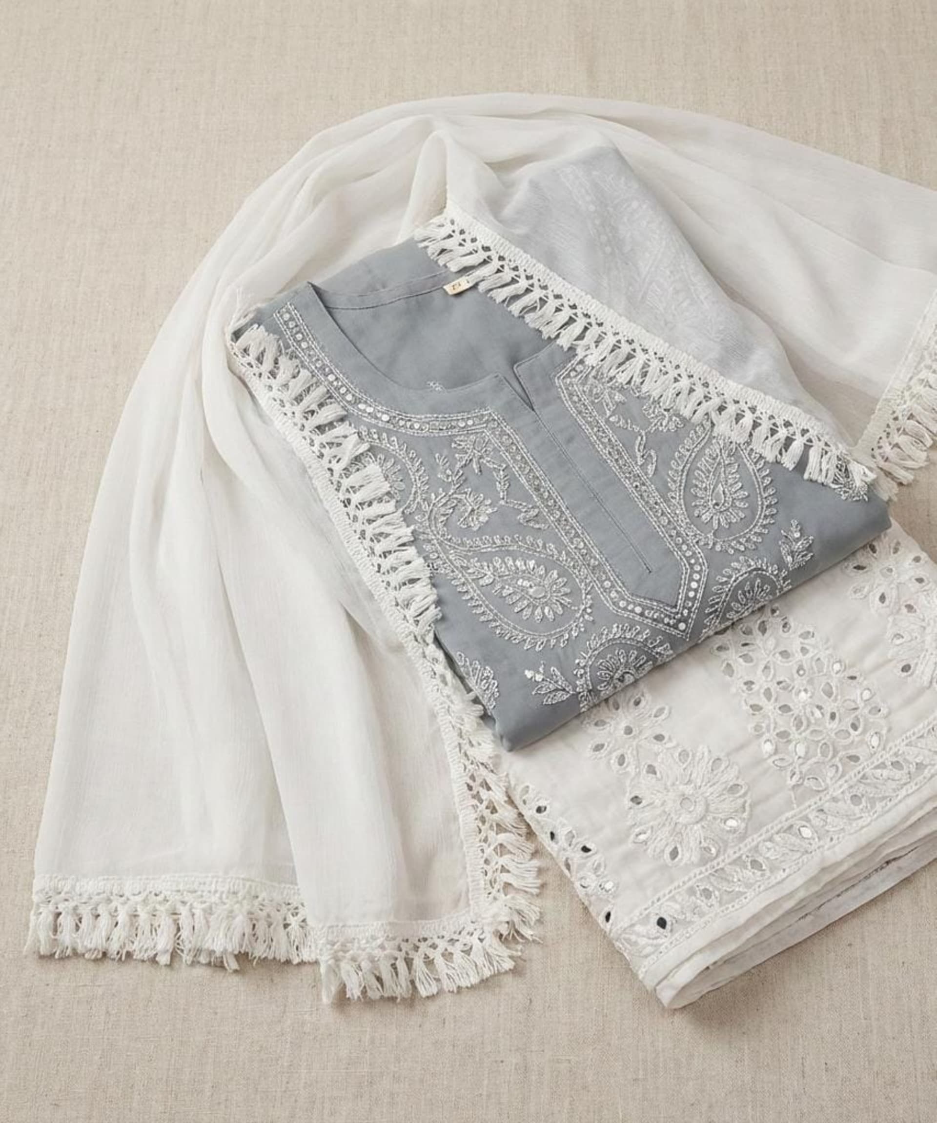 NIGHAT COLLECTION Lucknowi Chikankari - Full view 2