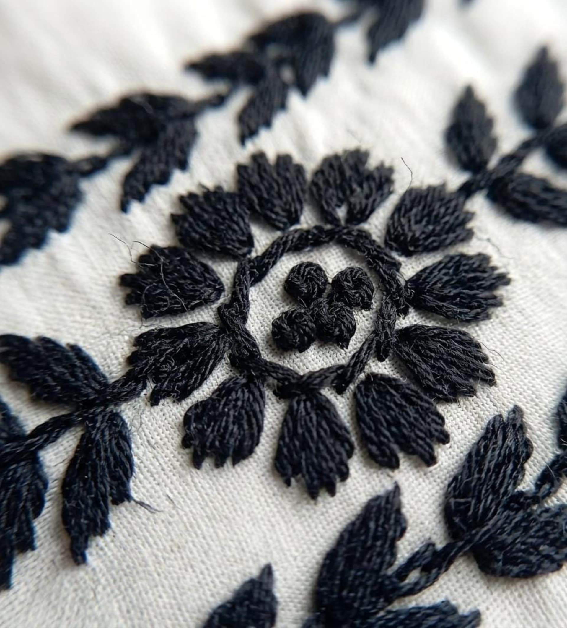 Safed Siyahi Palazzo Set Lucknowi Chikankari - Full view 3