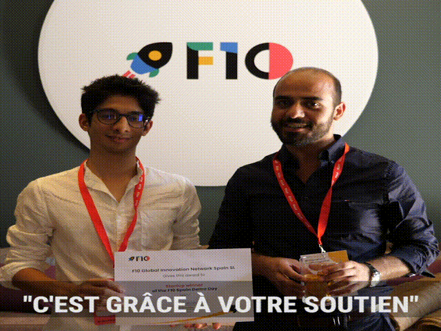 Victoire compétition de pitch de l'incubateur F10 à Barcelone par Flow