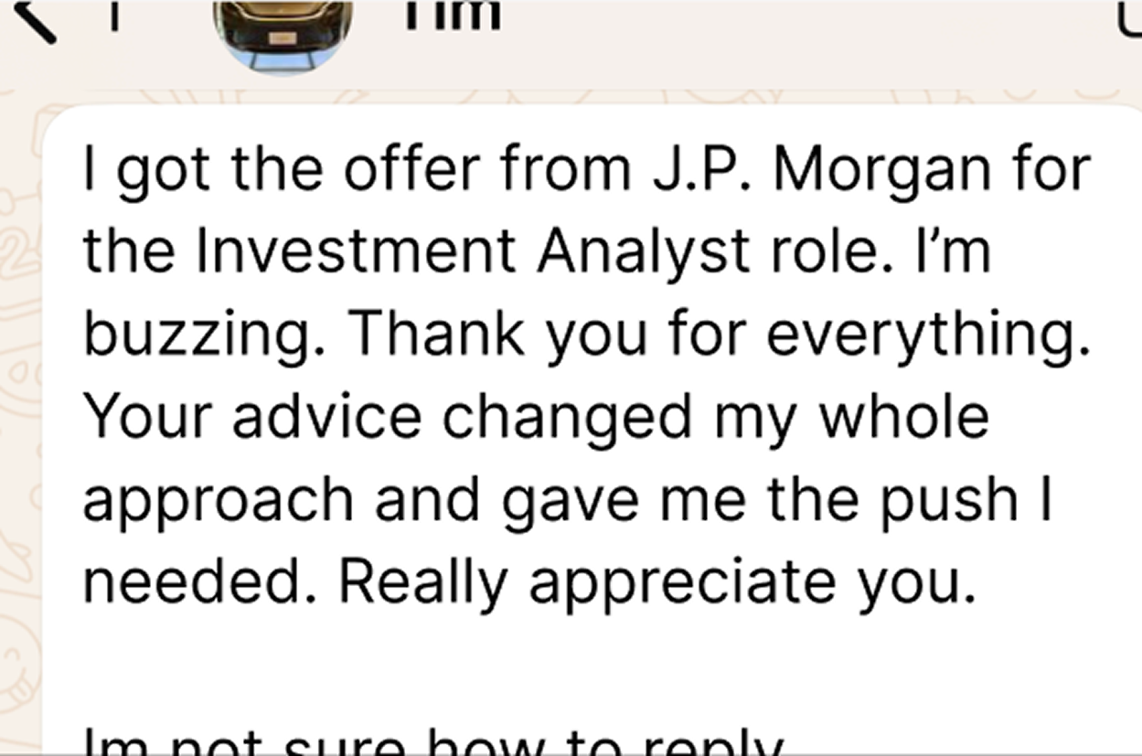 Tim testimonial screenshot