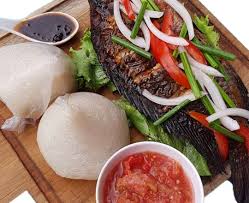 Banku Pepper And Small Tilapia