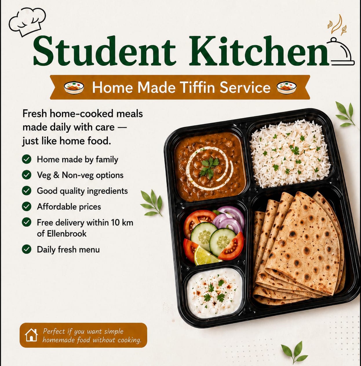 Student Kitchen - Home Made Tiffin Service