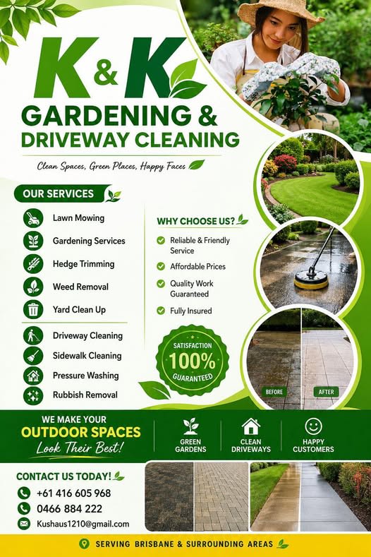 K & K Gardening & Driveway Cleaning