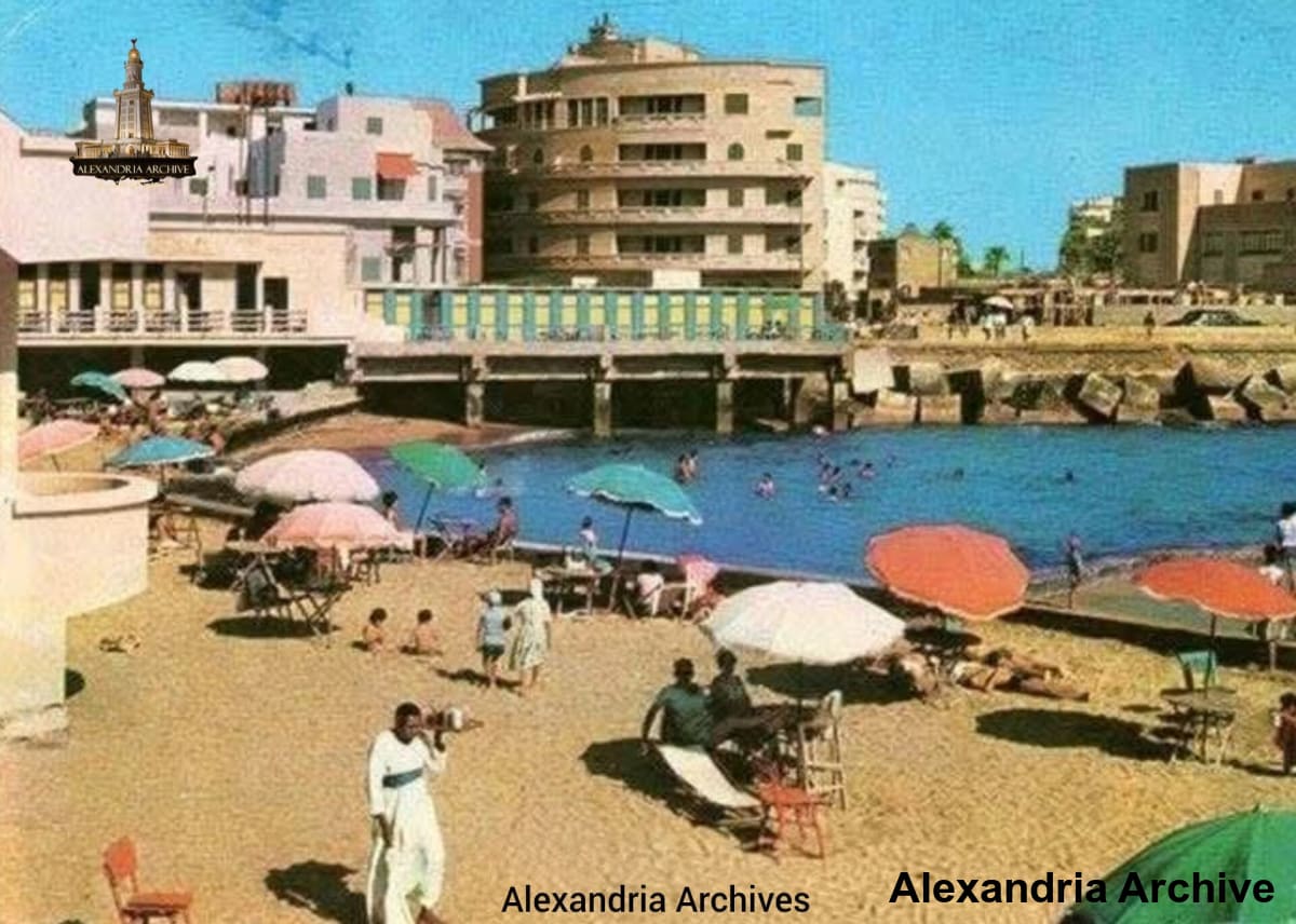 شاطىء سان ستفانو بالاسكندرية ١٩٦٥🌊