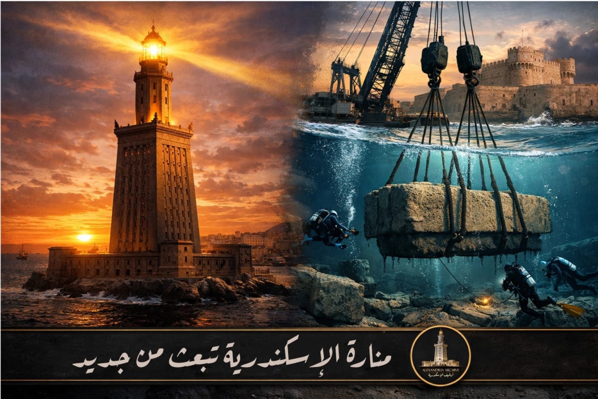 The Lighthouse of Alexandria rises again: Giant stone blocks are recovered from the seabed after two thousand years.