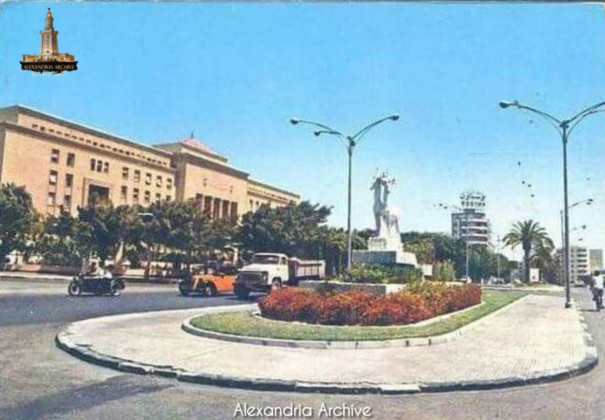 The Faculty of Engineering at Alexandria University, located on Abu Qir Street, during the 1960s 