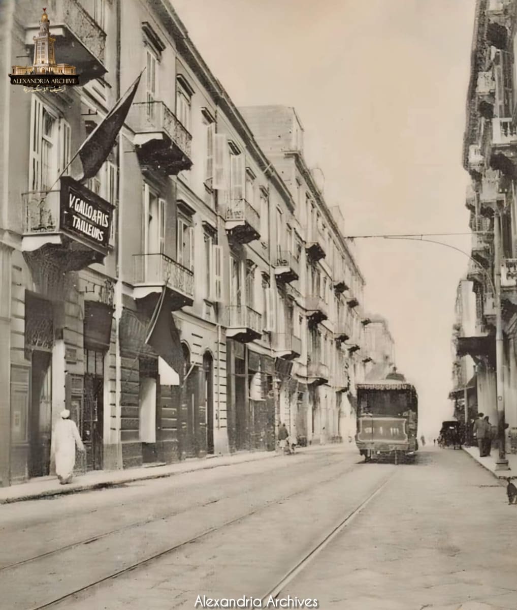 Alexandria, Mansheya, Tawfiq Street (currently Ahmed Orabi Street), 1906 AD 