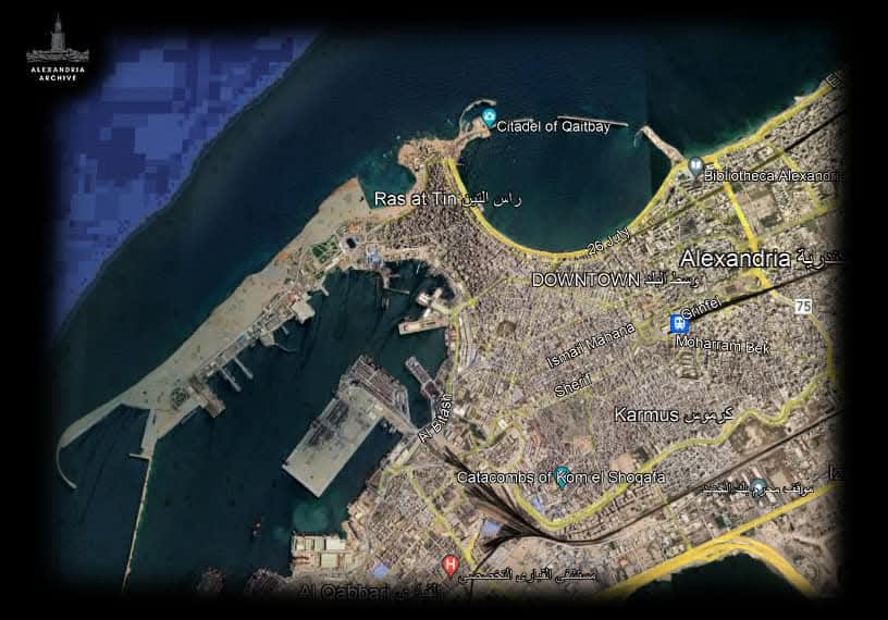 خريطة قديمة للإسكندرية 