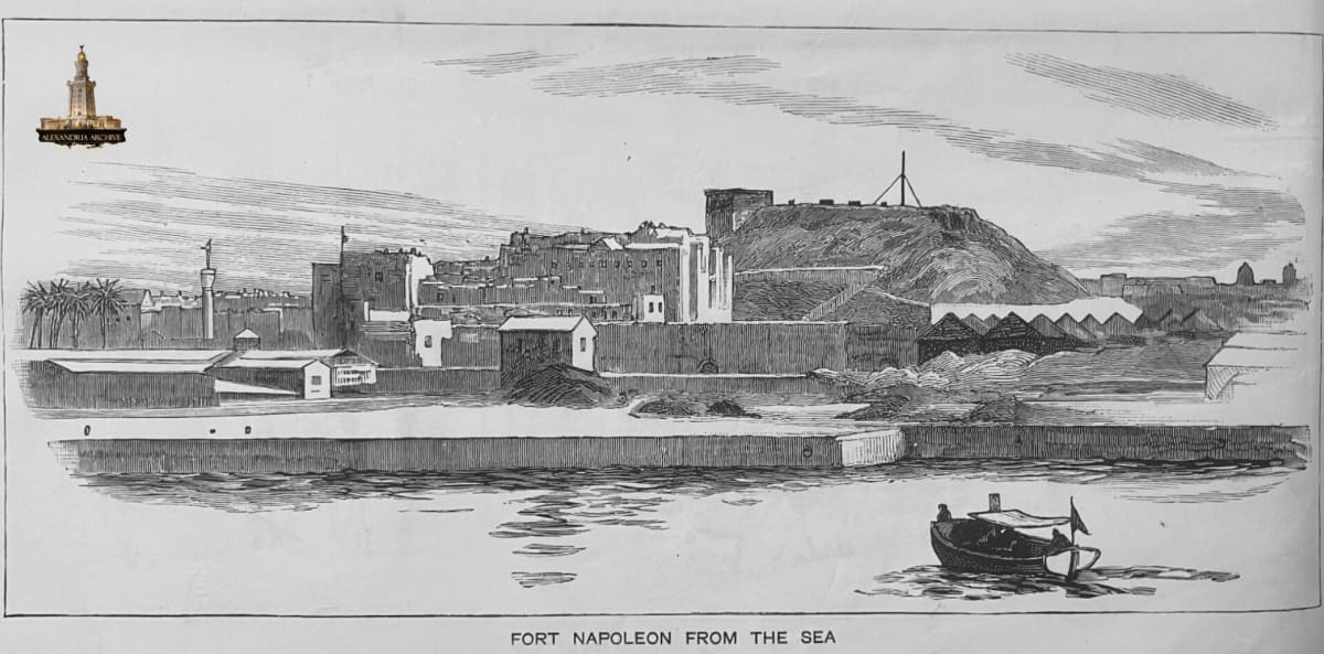  BEFORE THE BOMBARDMENT OF ALEXANDRIA, JULY 7, 1882: FORT NAPOLEON FROM THE SEA