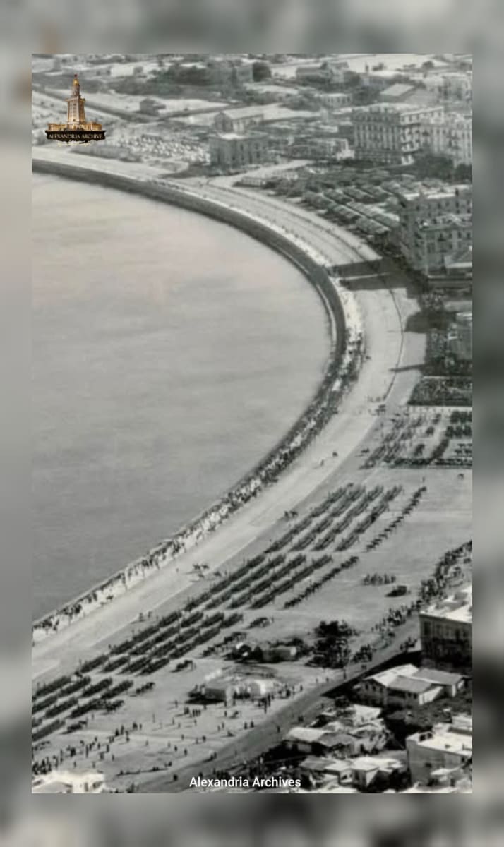 صورة جوية نادرآ لكورنيش الإسكندرية 